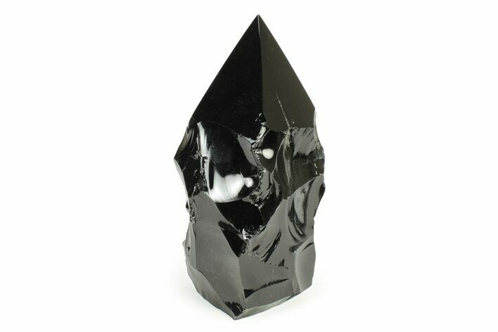 Free-Standing Polished Obsidian Point - Mexico #242429